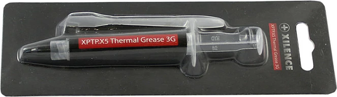 Pastë termike Xilence XPTP.X5, 3g, me spatulë, zezë/kuqe/bardhë