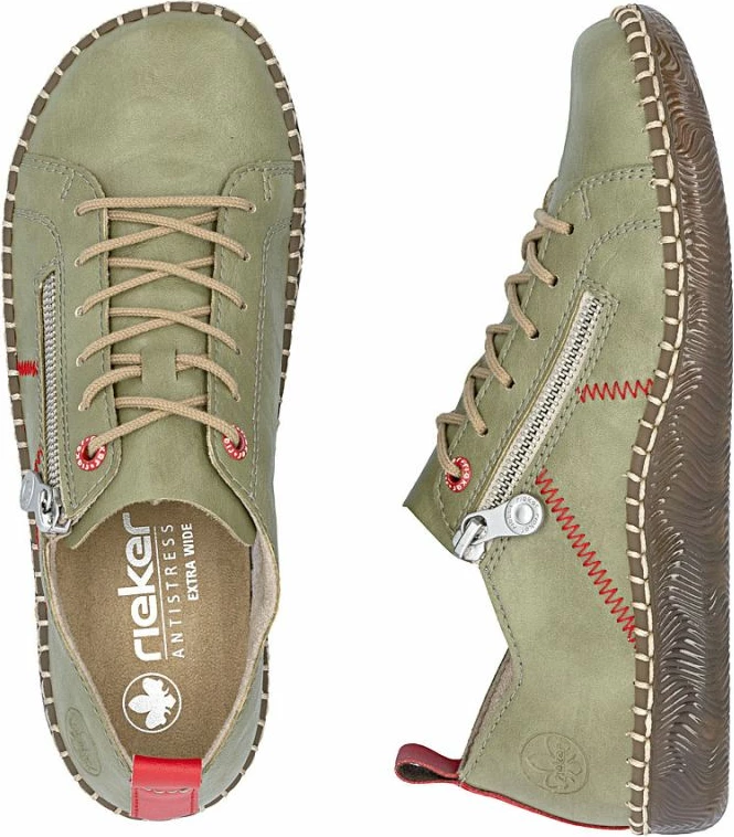 Këpucë Rieker për femra, të gjelbra