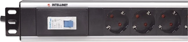 Njësi Shpërndarëse Energjie për Kasë Intellinet, 19 inç, me 12 priza