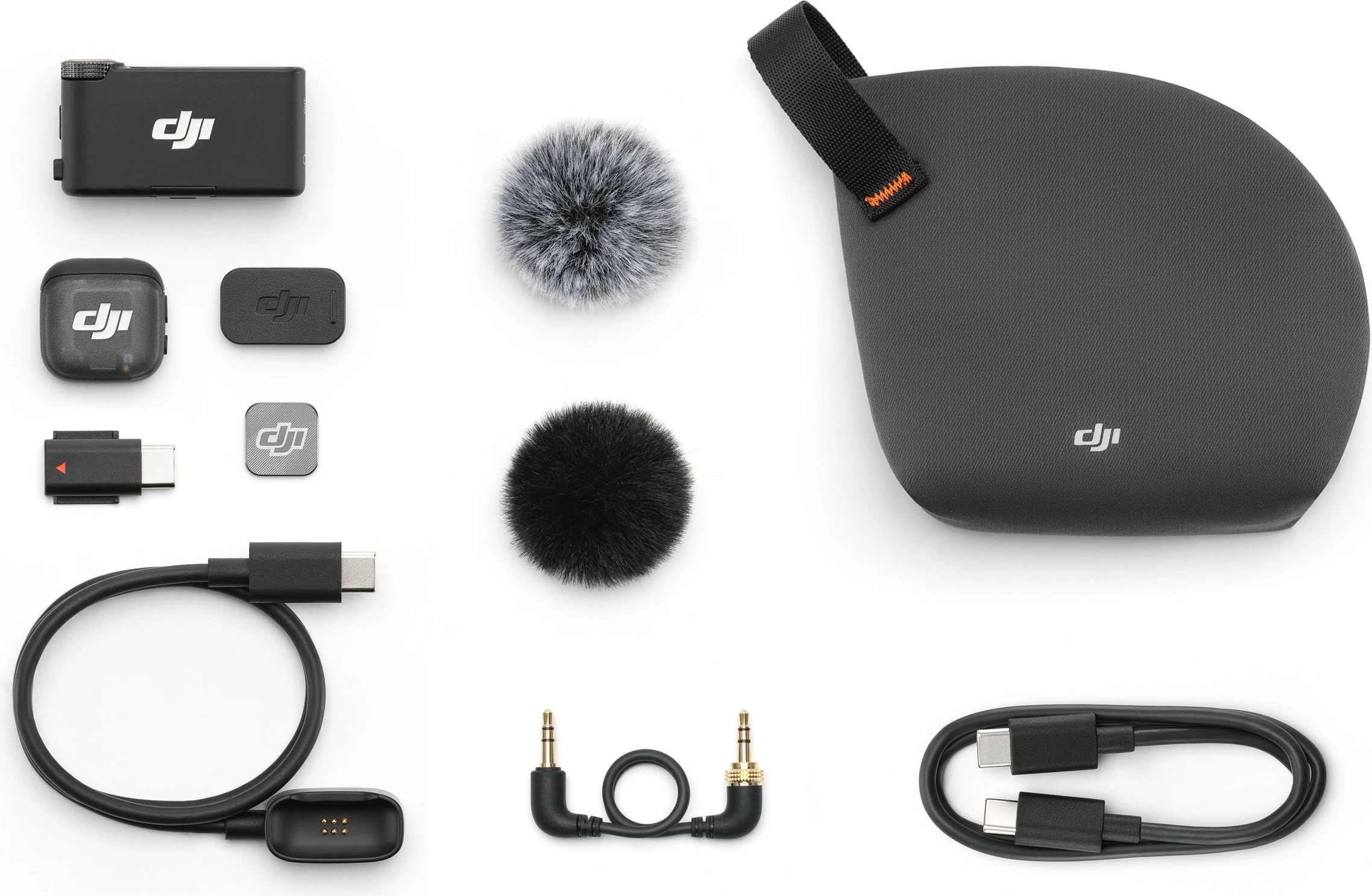 Mikrofon pa tela DJI MIC 3, 1 dërgues + 1 pranues, Bluetooth, 8 orë, i zi