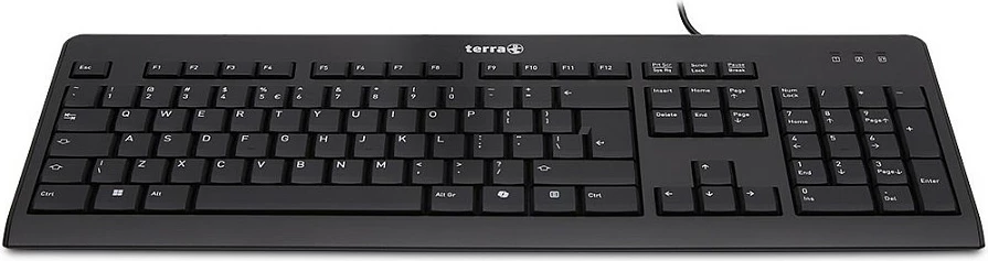 Tastierë Terra TERRA Keyboard 1500, USB, 105 taste, e zezë