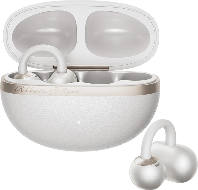 Kufje wireless QCY Crossky C50, Bluetooth 6.0, mikrofon, IPX5, të bardha