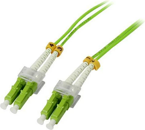 Kabllo fiber optike Synergy21 OM5 50/125 LC-LC duplex 1.5m, jeshile