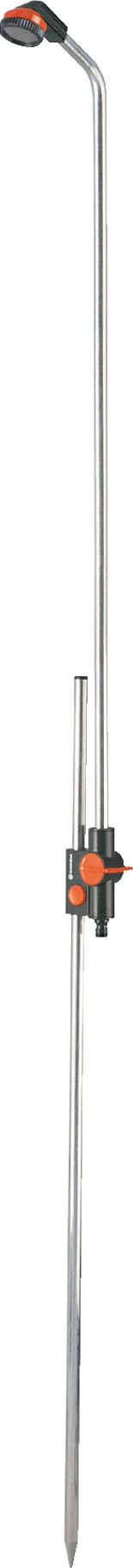 Dush kopshti Gardena Garden Shower solo, alumini/plastik, 207 cm, ngjyrë e zezë/portokalli