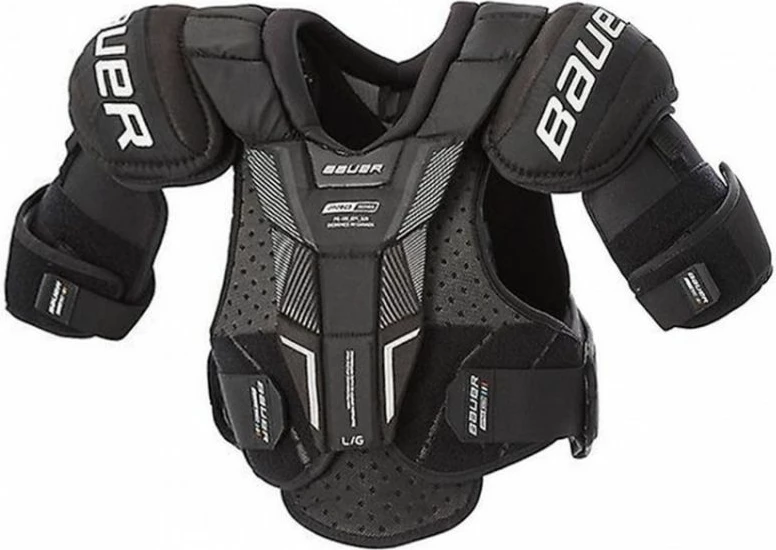 Fanellë mbrojtëse për meshkuj Bauer, e zezë