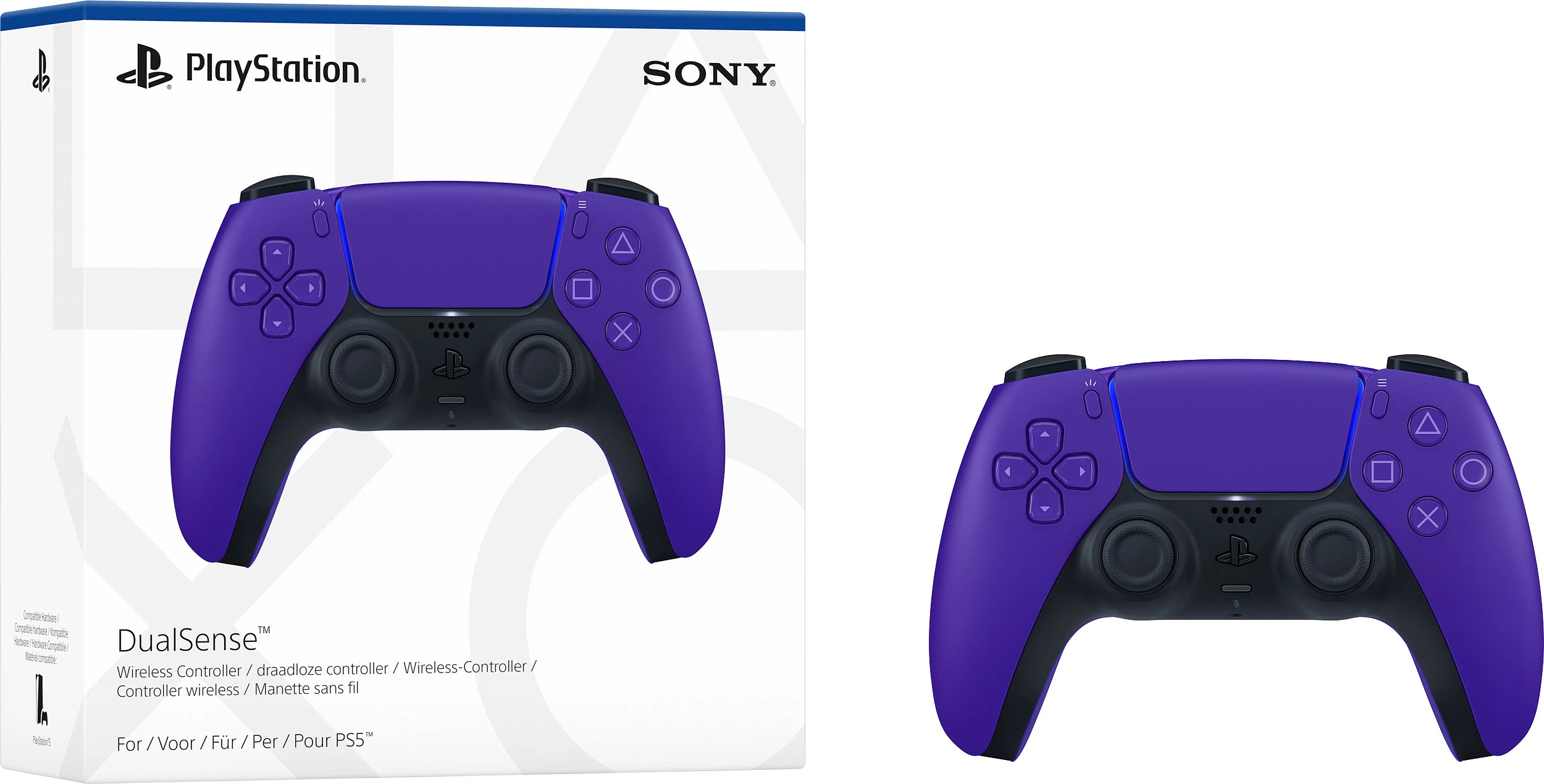 Kontroller wireless Sony DualSense për PS5, Galactic Purple 5