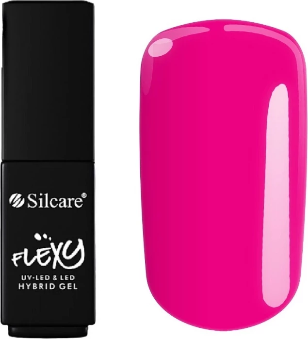 Llak për thonj për femra Silcare Flexy Hybrid Gel Pink 1 Magenta 4.5g