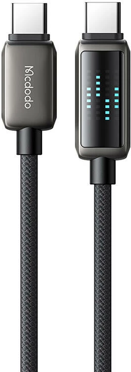 Kabllo USB-C në USB-C Mcdodo CA-4250, 1.2m, 100W, ekran LED, e zezë
