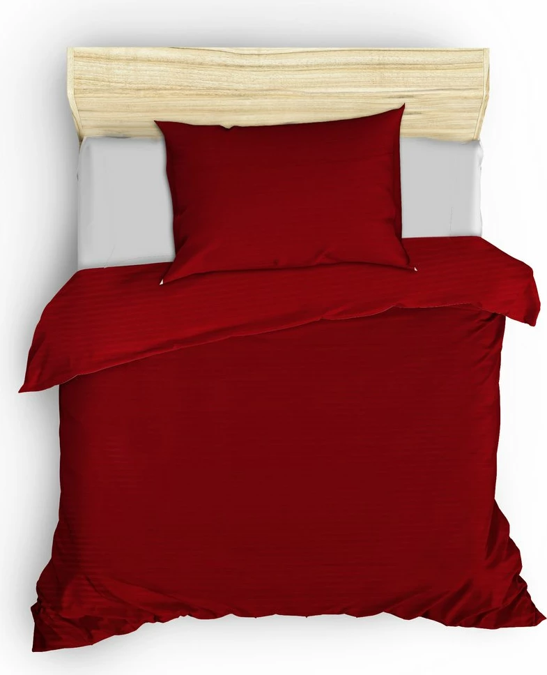Set mbulesë jorgan Satin Single XXL, ngjyrë e kuqe Claret, L'Essentiel Linge de Maison, v2