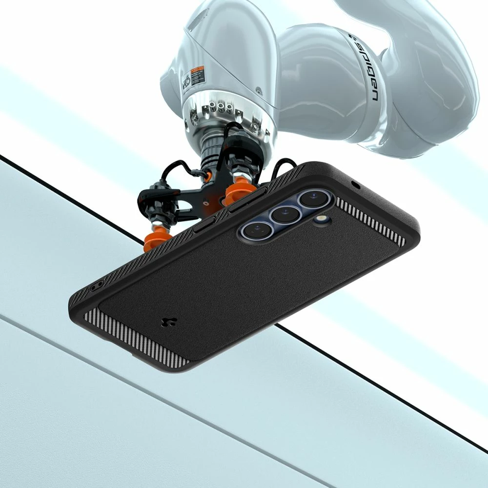 Mbështjellës Spigen Rugged Armor Mag MagSafe për Samsung Galaxy S25, i zi