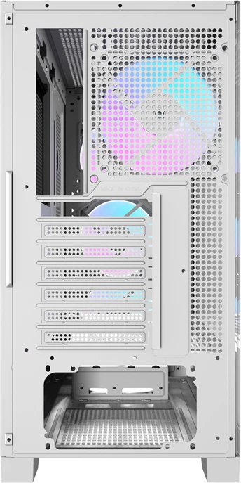 Kasë Darkflash DRX90 Glass, Mid Tower, ATX, me xham të temperuar, e bardhë