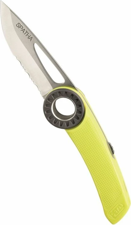 Thikë xhepi Petzl Spatha, e verdhë