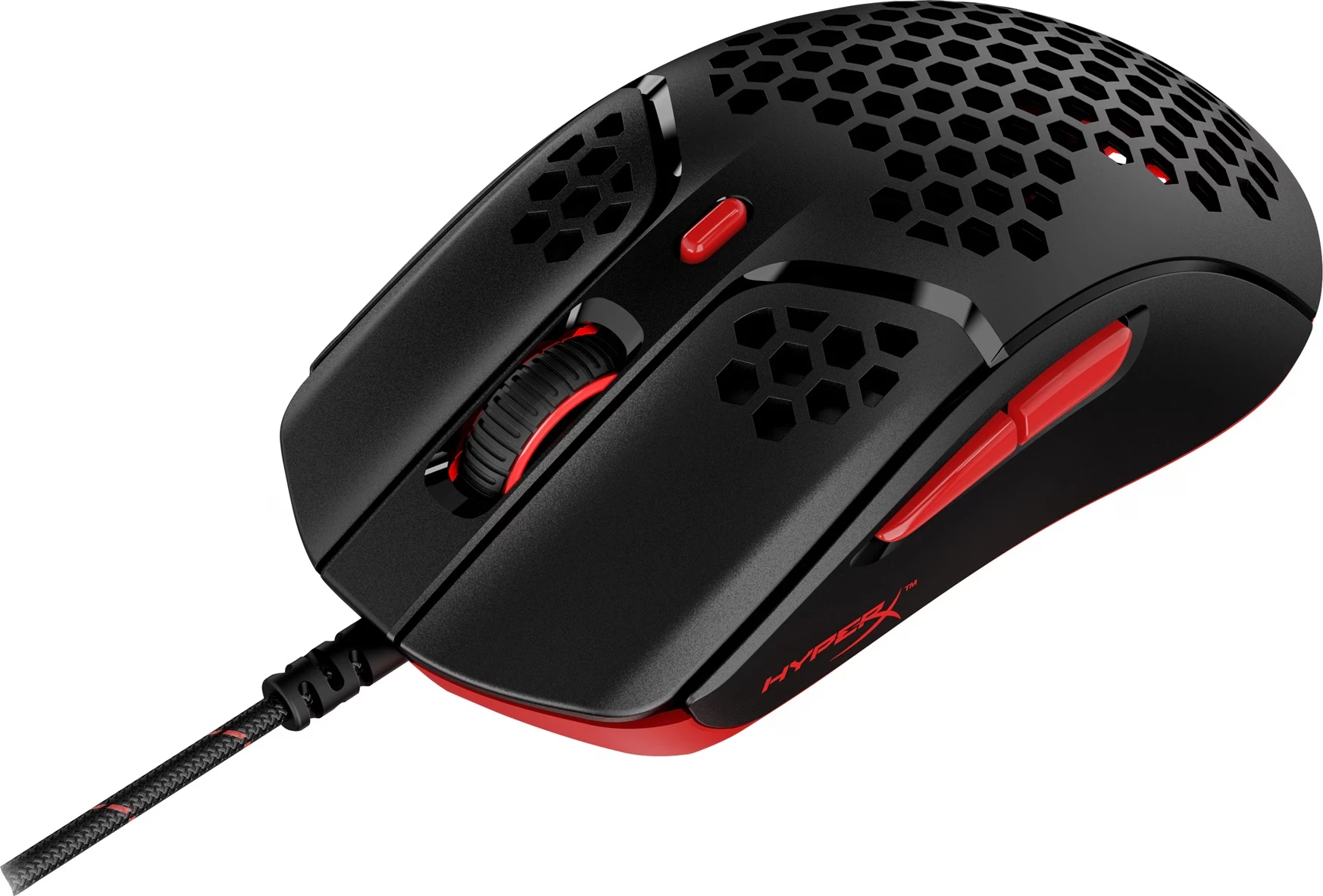 Maus gaming HyperX Pulsefire Haste 16000 DPI me kabllo 59 g zi-kuq