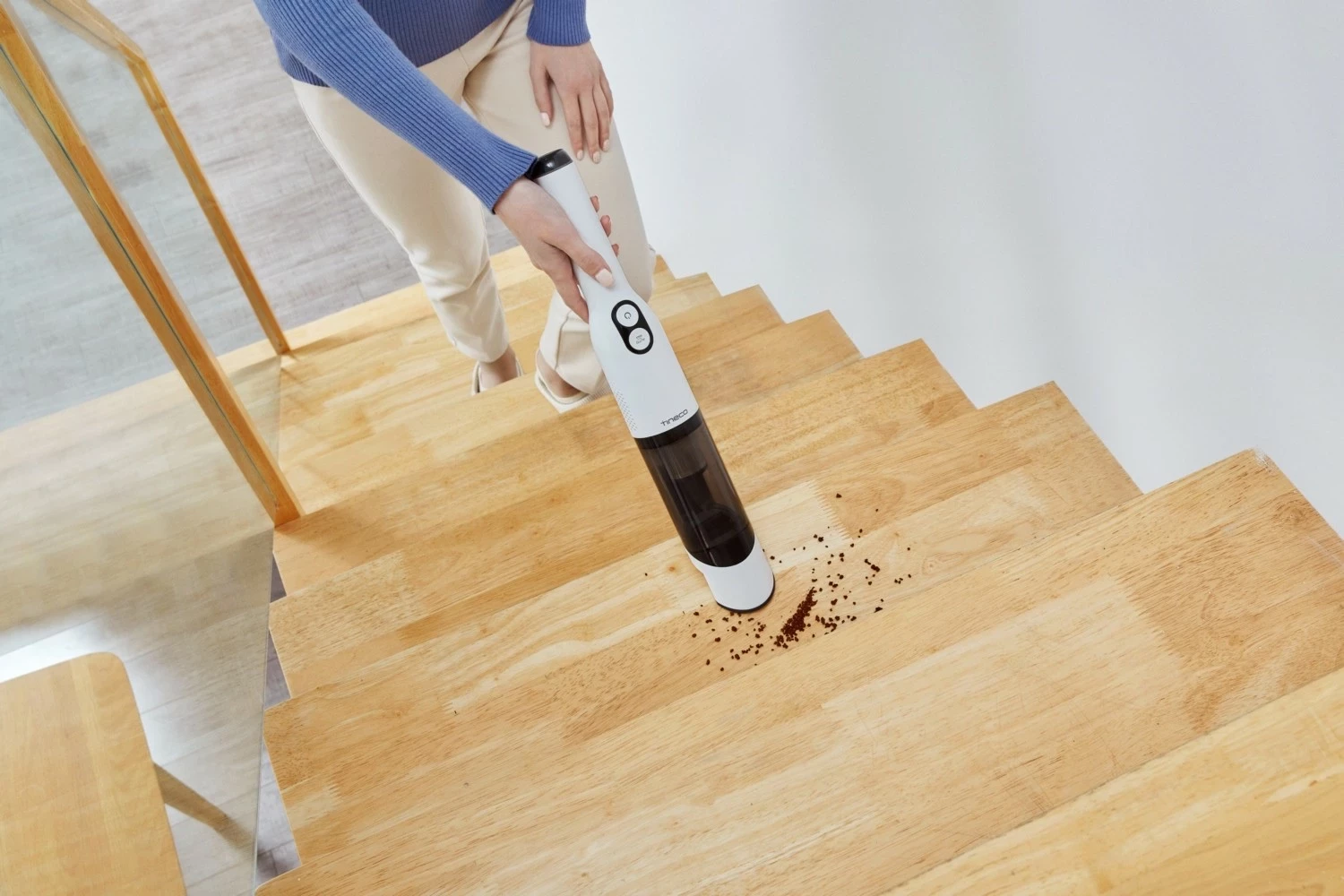 Fshesë dore Tineco GO Mini, pa kabllo, 2000mAh, e bardhë