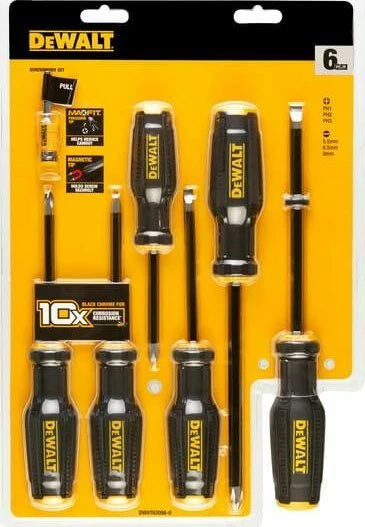 Set kaçavidash DeWalt DWHT62056-0 FULLFIT 6 copë me magnetizues, zezë/verdhë