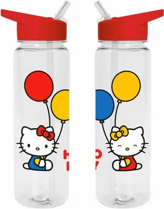 Shishe plastike për pije Pyramid Hello Kitty 500 ml, e kuqe