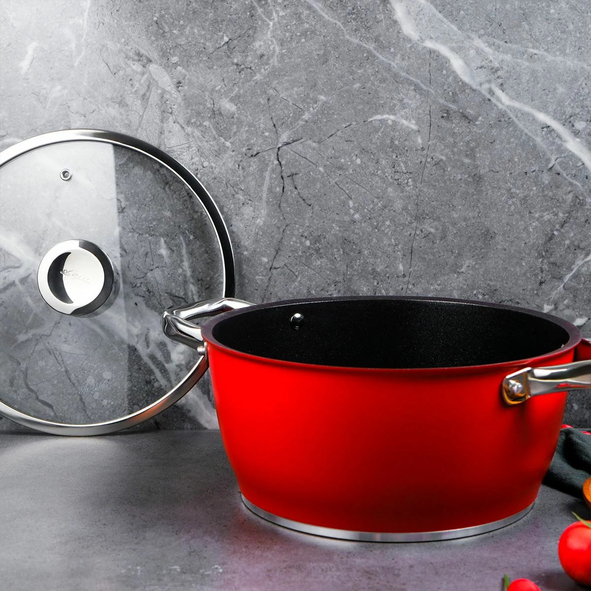 Tenxhere Hermia Concept, e kuqe dhe e zezë, 24x12cm, 55TNC016094