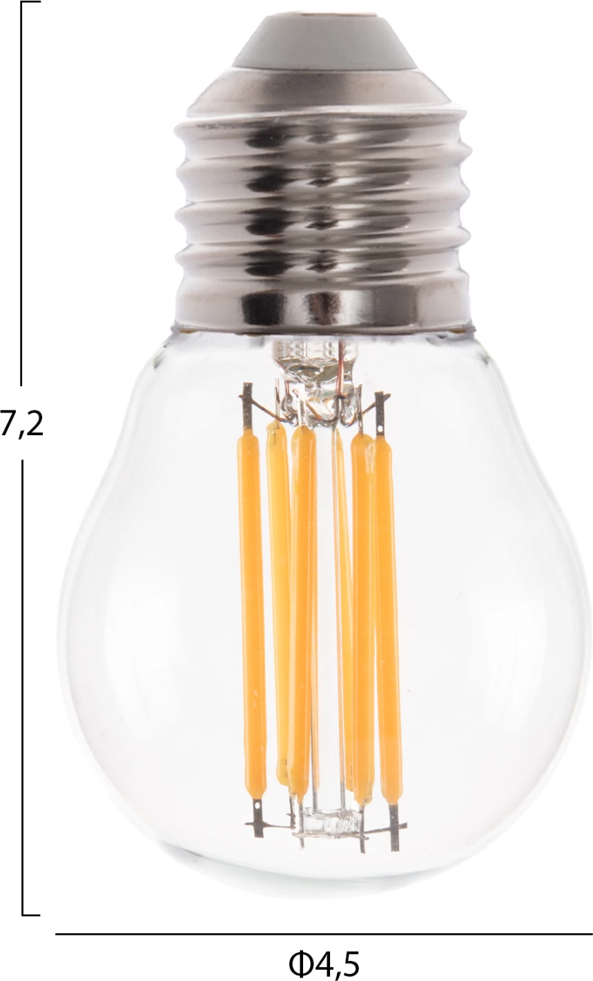 Llambë LED filament, 6W, E27, 3000K, e tejdukshme, e zbehtë, FH4046.01 6