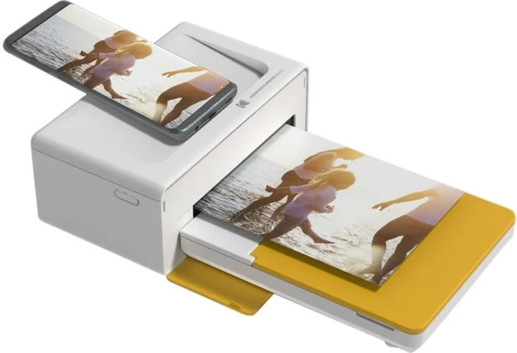 Printer foto instant Kodak Printer Dock Plus 4Pass 4x6 (D460Y), verdhë/bardhë