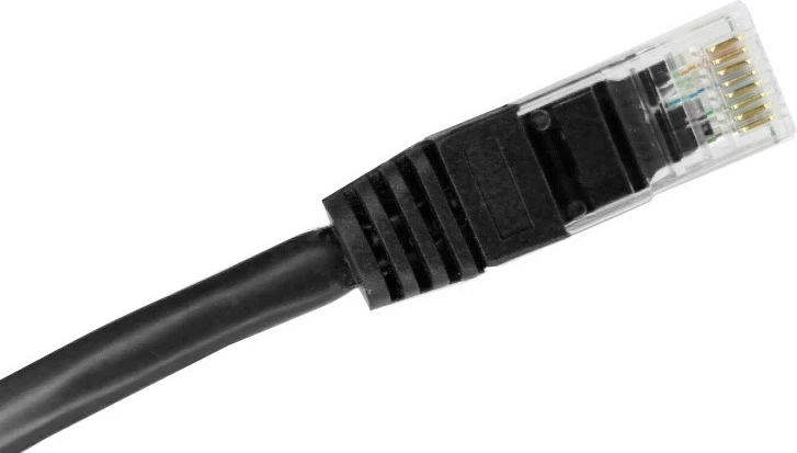 Kabllo rrjeti ALANTEC KKU5CZA0.25, Cat5e, 0.25m, RJ-45, e zezë