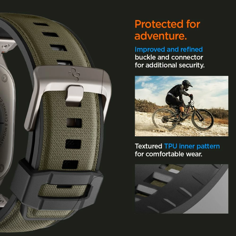 Rrip Spigen DuraPro Armor për Apple Watch 44/45/46/49 mm, Gjelbër