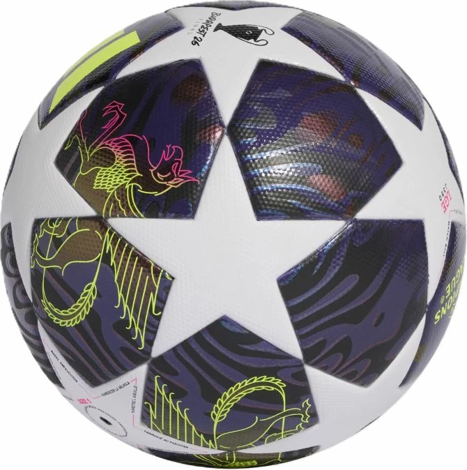 Top futbolli adidas UCL 25/26 Final League J350, i bardhë/vjollcë