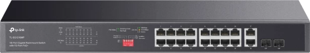 Switch TP-LINK TL-SG1218MP V5.0, 18-port Gigabit, 16x PoE+ 250W, rack-mount, zi