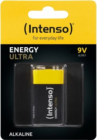 Bateri 9V Intenso Energy Ultra 6LR61, 560mAh, zi/verdhe