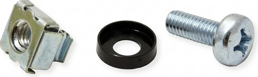 Set montimi SCHROFF 19", 4x vida + rondele + cage nut