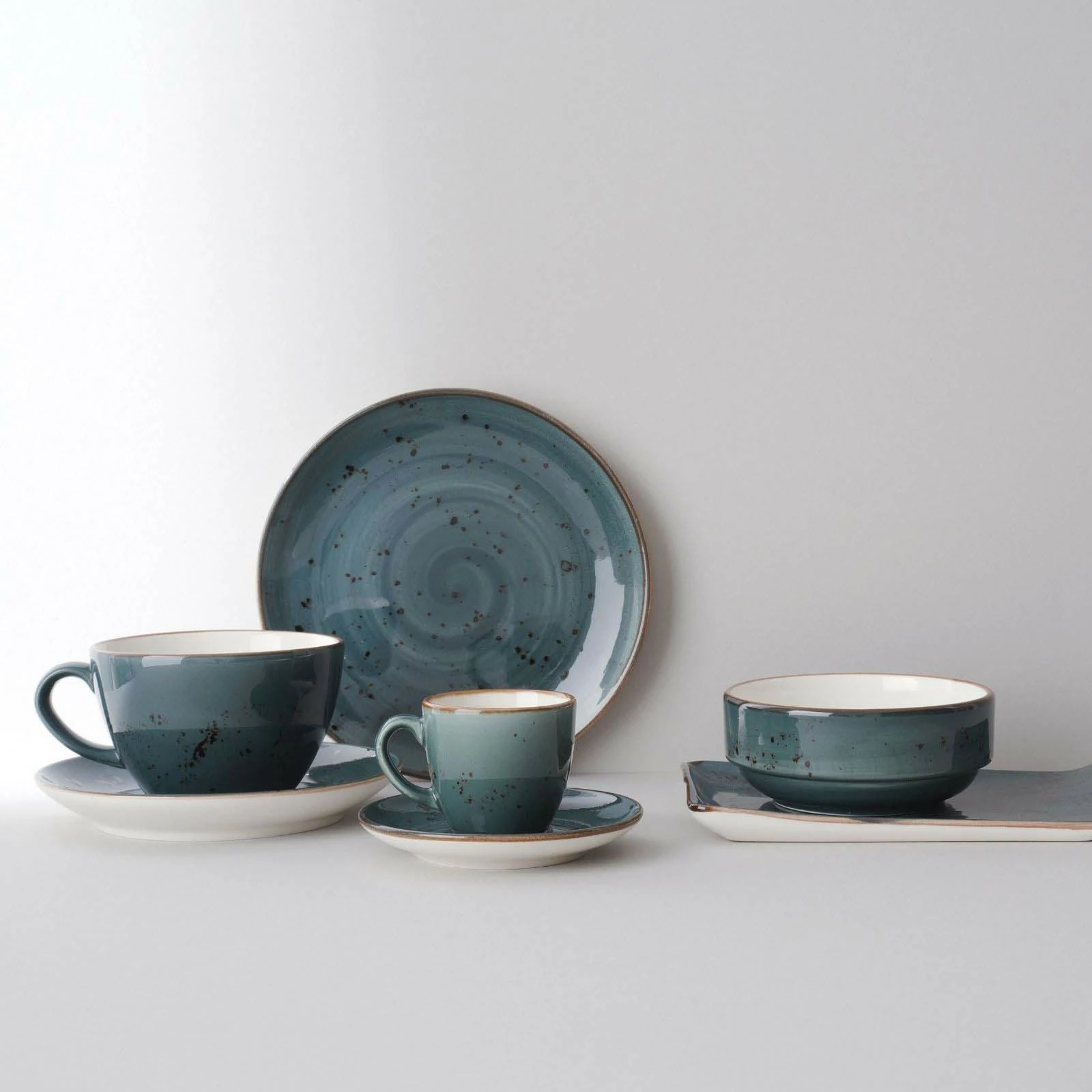 Filxhan cappuccino Fine Dine Arando 285ml porcelanë gri, set 6 copë