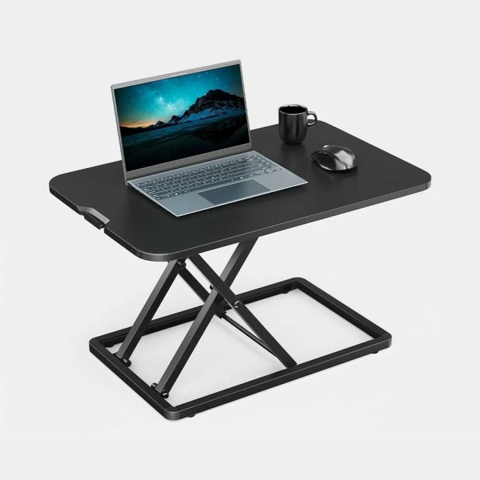 konvertues tavoline sit-stand VONHAUS Ultra-Thin MPN 3000244, 68x45cm, rregullim lartësie 4–39cm, kapacitet 8kg, e zezë