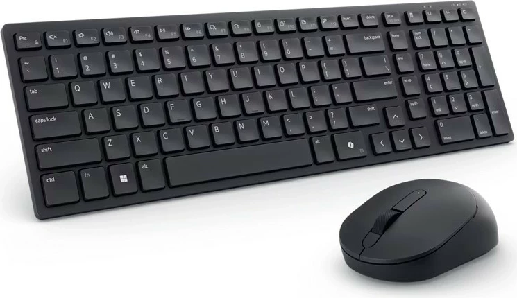 Tastierë me maus Dell KM555, wireless, multimedia, anglisht US, e zezë