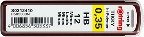 Mina polimerike rotring Tikky 0.35mm HB