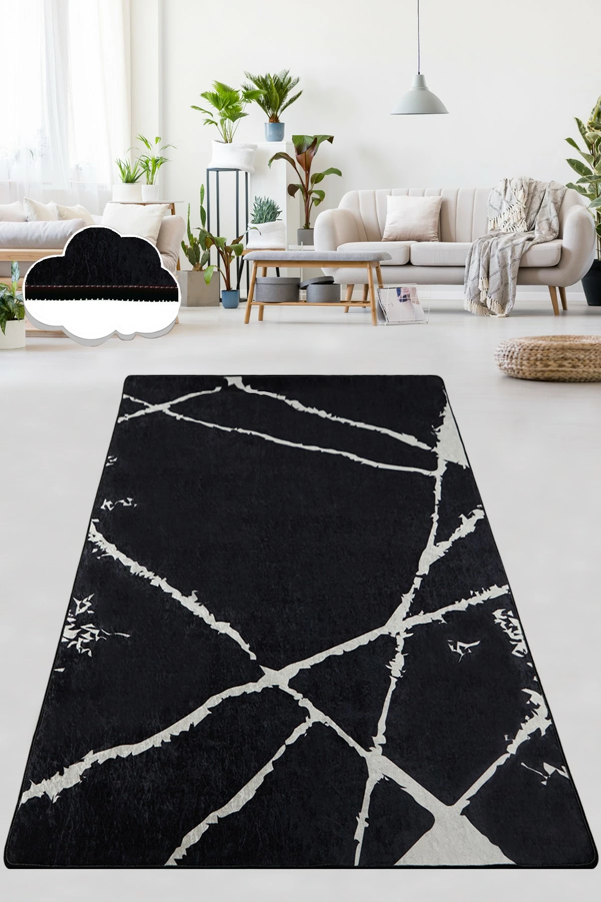 Qilim (80 x 120) Conceptum Hypnose, Broken Black