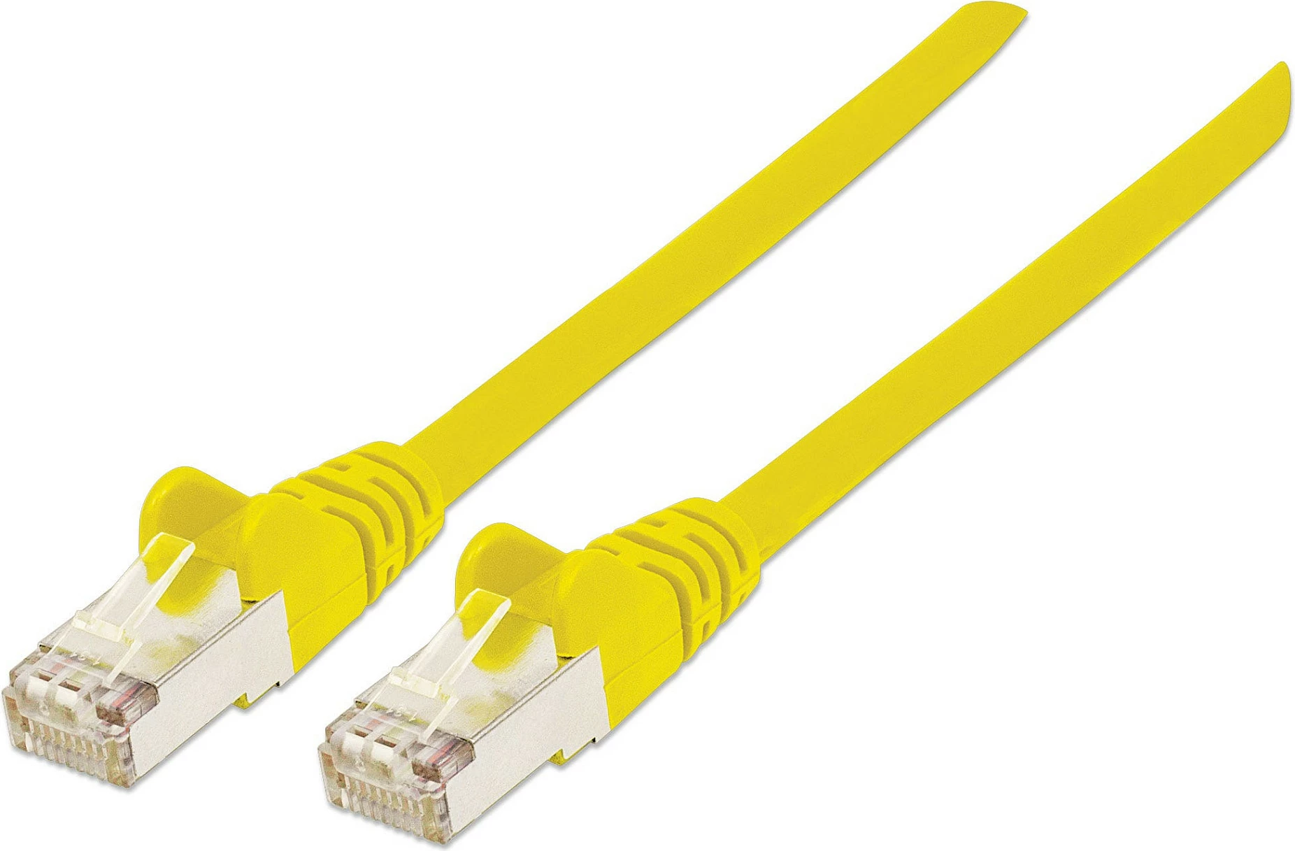 Kabllo rrjeti Intellinet Cat6a 0.5m S/FTP RJ45, 10Gbps, e verdhë