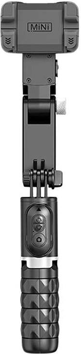 Gimbal me dritë APEXEL Q18, për celular, i zi