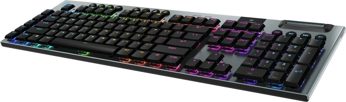 Tastierë mekanike gaming Logitech G915 X LIGHTSPEED, QWERTZ, RGB, wireless & USB, e zezë