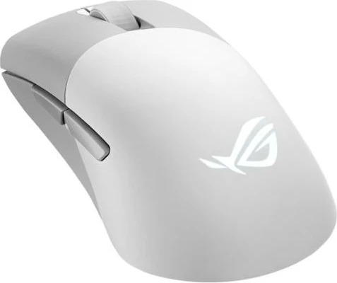 Maus Asus ROG Keris Wireless AimPoint 36,000 dpi tri-mode RGB pa tela, i bardhë (90MP02V0-BMUA10)