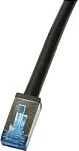 Kabllo rrjeti LogiLink CAT6A S/FTP, 0.5m, e zezë