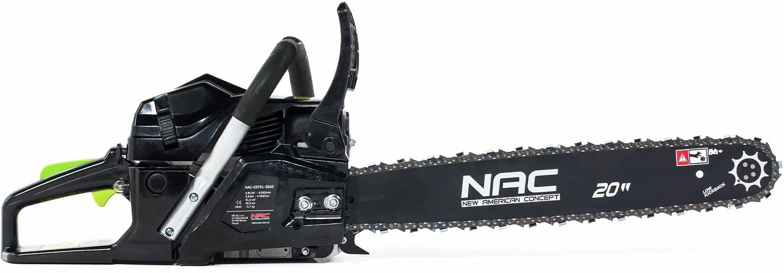 Sharrë zinxhiri NAC CST52-45-01AC 2.6 HP 49.3 cm³ shinë 45 cm zezë/jeshile