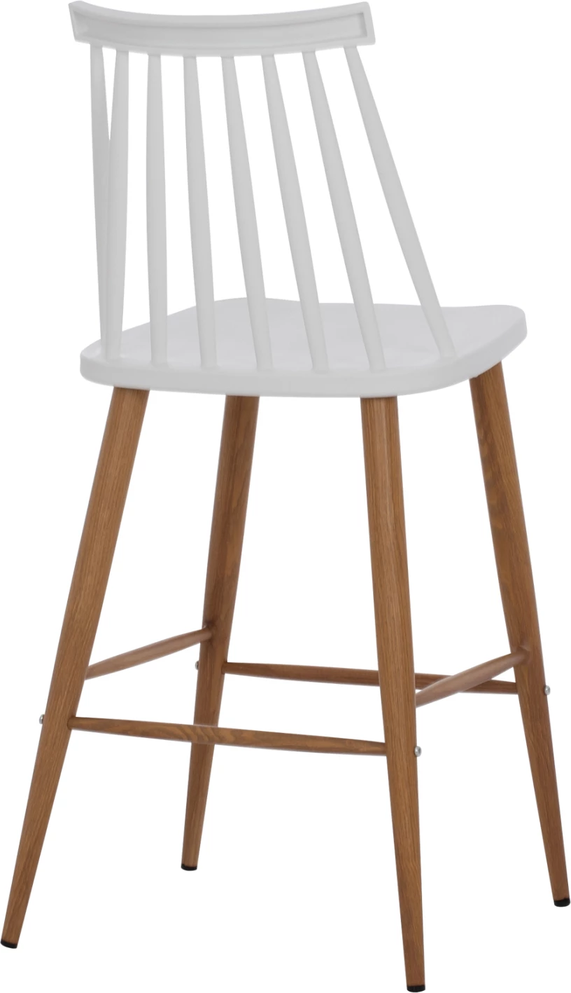 Karrige për bar FH9300.01 e bardhë, lartësi mesatare, 43x45x97 cm, set prej 2 copë