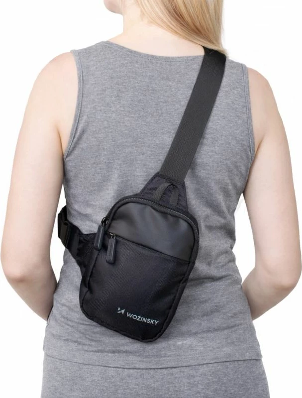 Çantë krahu unisex Wozinsky WMS-W1, e zezë