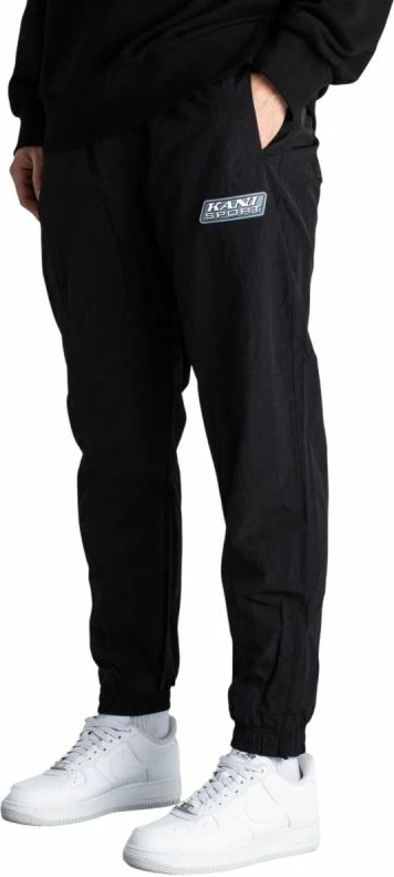 Pantallona sportive meshkuj Karl Kani SPORT PATCH ESSENTIAL TRACKPANTS, të zeza