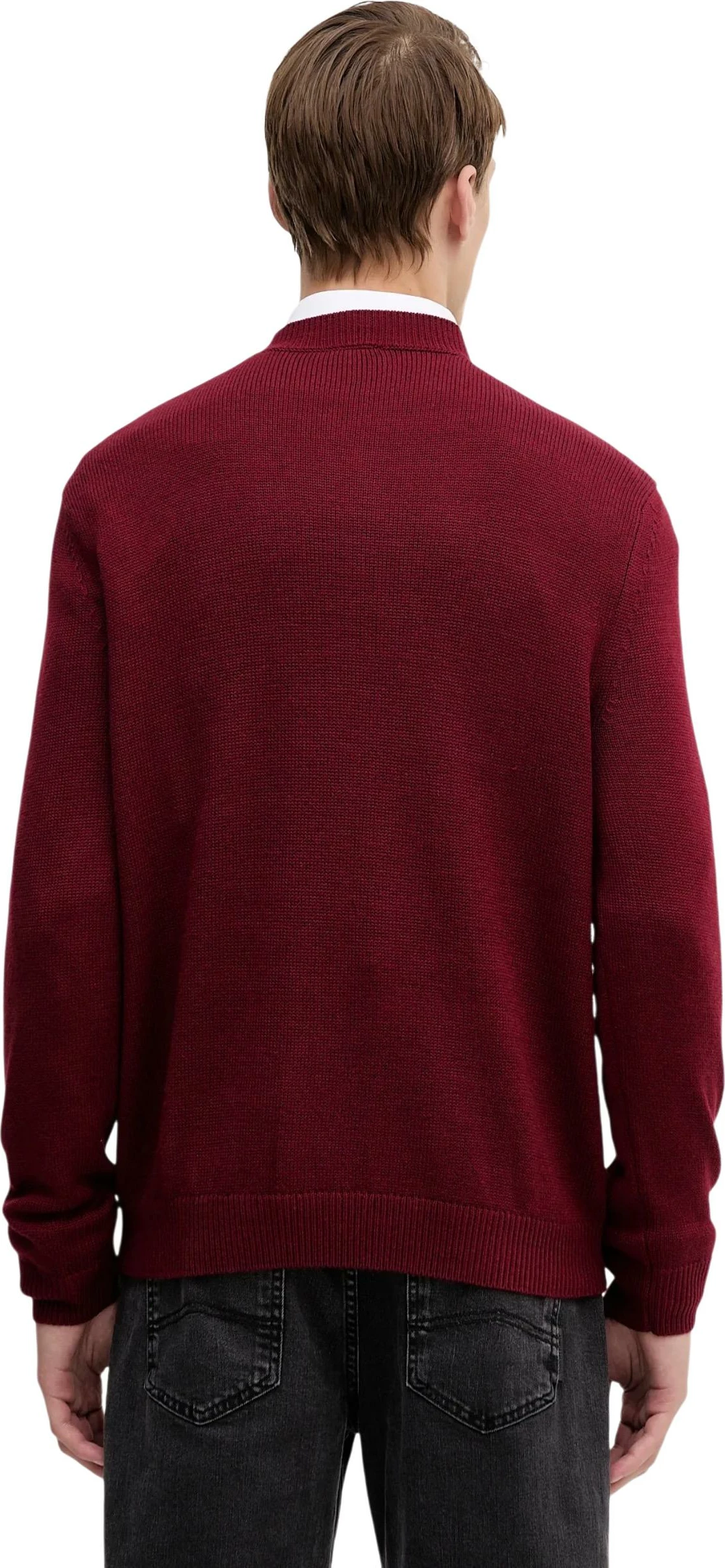 Xhemper për meshkuj Armani Exchange XM001916 AF14008, bordo [Madhësia: S]