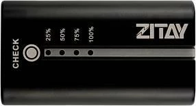 Bateri zëvendësuese për kamera Zitay NP-F550 3400mAh 7.2V me indikator LED, e zezë