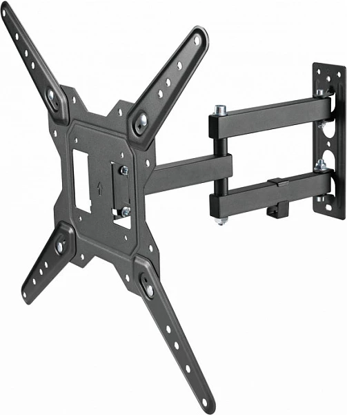 Mbajtëse muri për TV/monitor Vision Magic VFM-WA4X4/3, krah i lëvizshëm me dy nyje, VESA 400x400, 37-60", e zezë