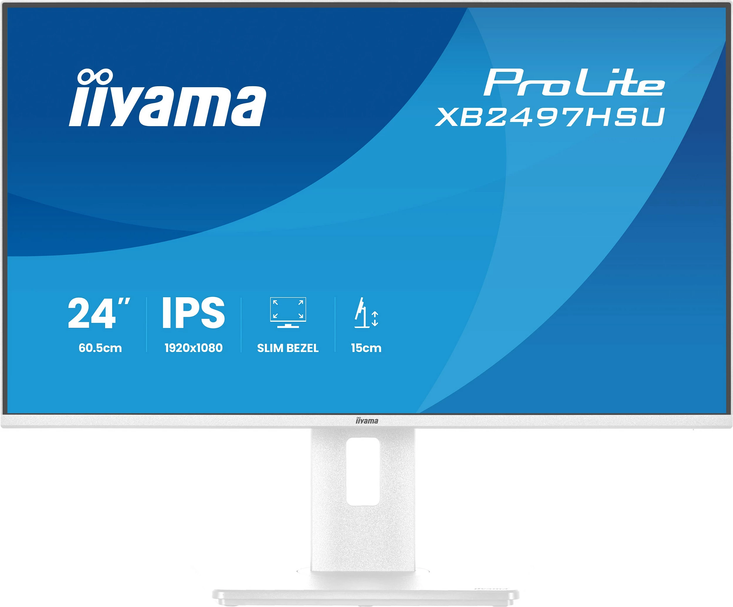 Monitor iiyama ProLite XB2497HSU-W1, 24 inç, IPS, Full HD, FreeSync, i bardhë