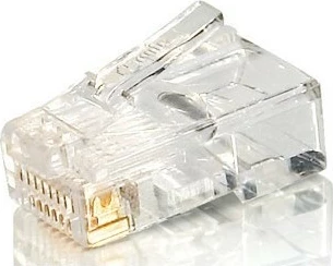 Plug RJ45 Equip Cat5e, transparent, 100 copë