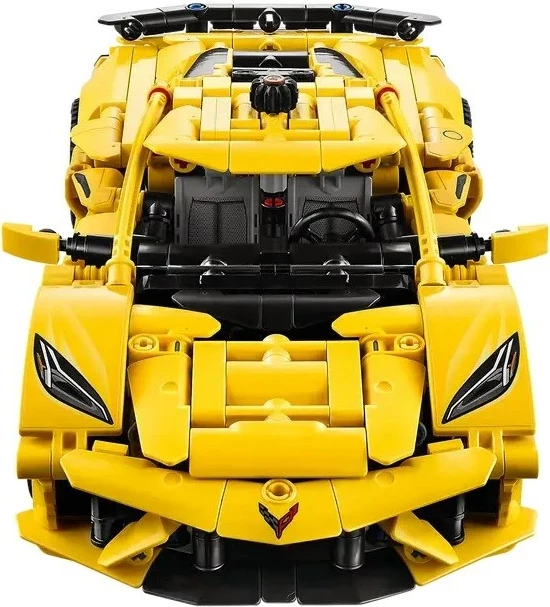 Lego Technic 42205 Chevrolet Corvette Stingray, 732 pjesë, Verdhë