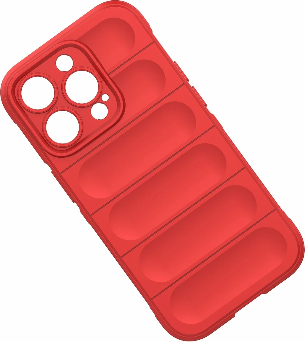 Mbështjellës Hurtel Magic Shield Case për iPhone 14 Pro, elastik, i blinduar, kuq